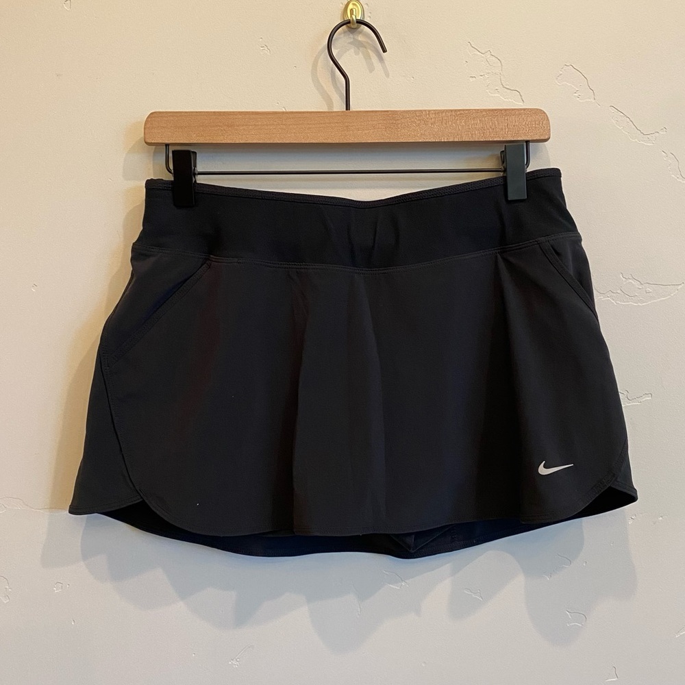 NIKE Black Running Dri-Fit Skirt Skort